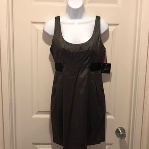 Silver and black dress